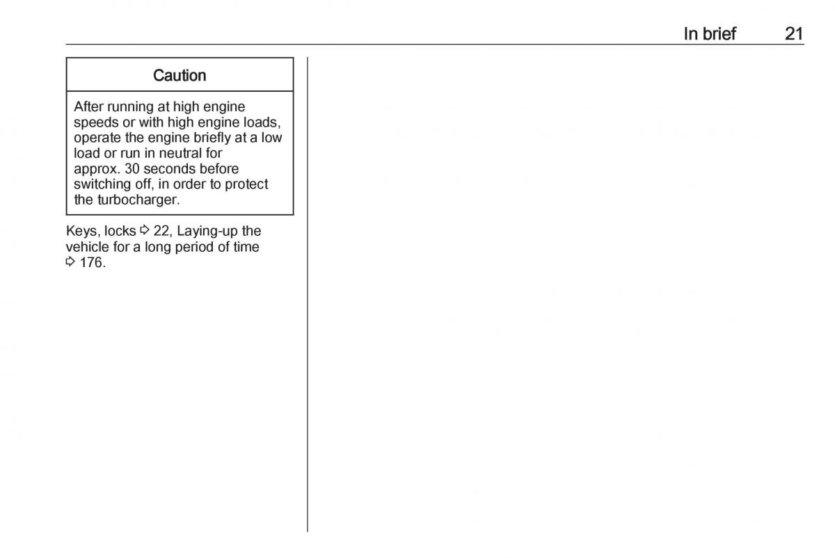 Opel Crossland X owners manual / page 23