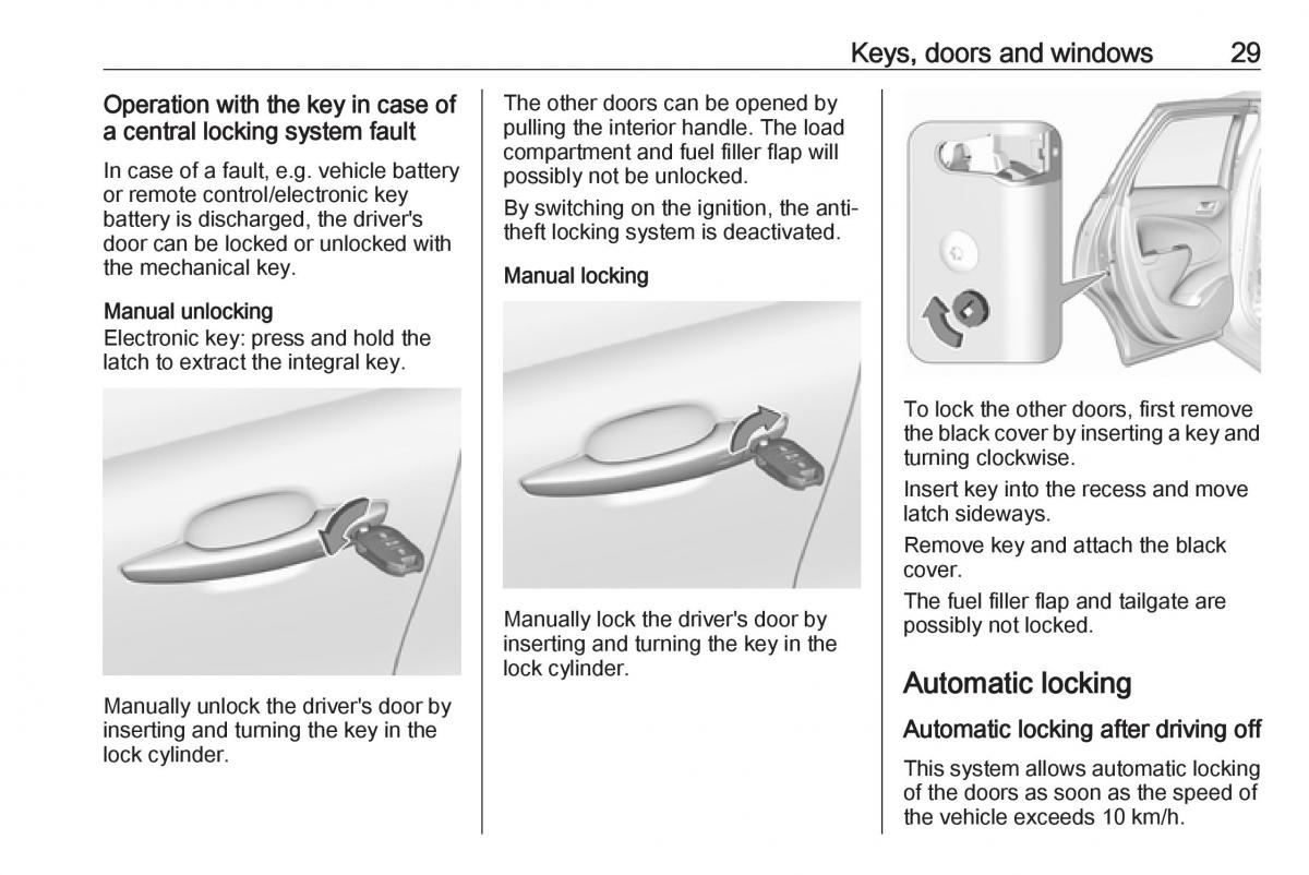 Opel Crossland X owners manual / page 31