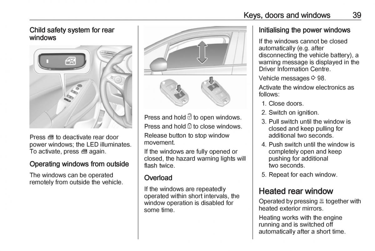 Opel Crossland X owners manual / page 41