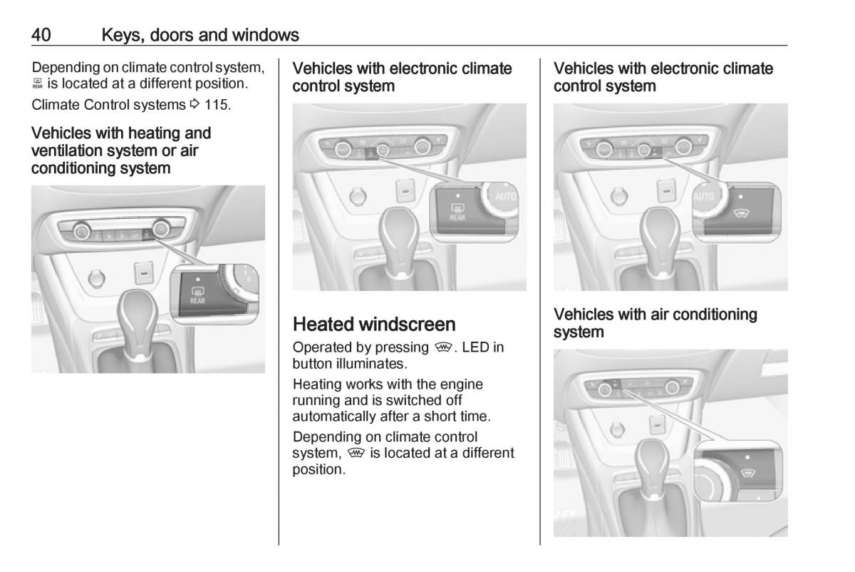 Opel Crossland X owners manual / page 42