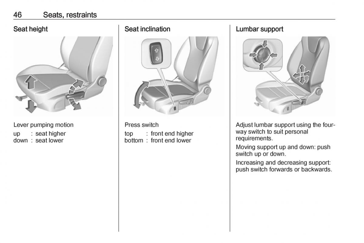 Opel Crossland X owners manual / page 48