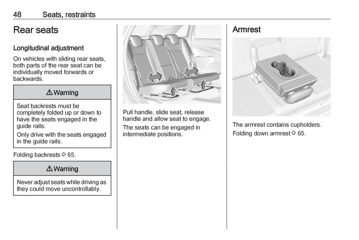 Opel Crossland X owners manual / page 50