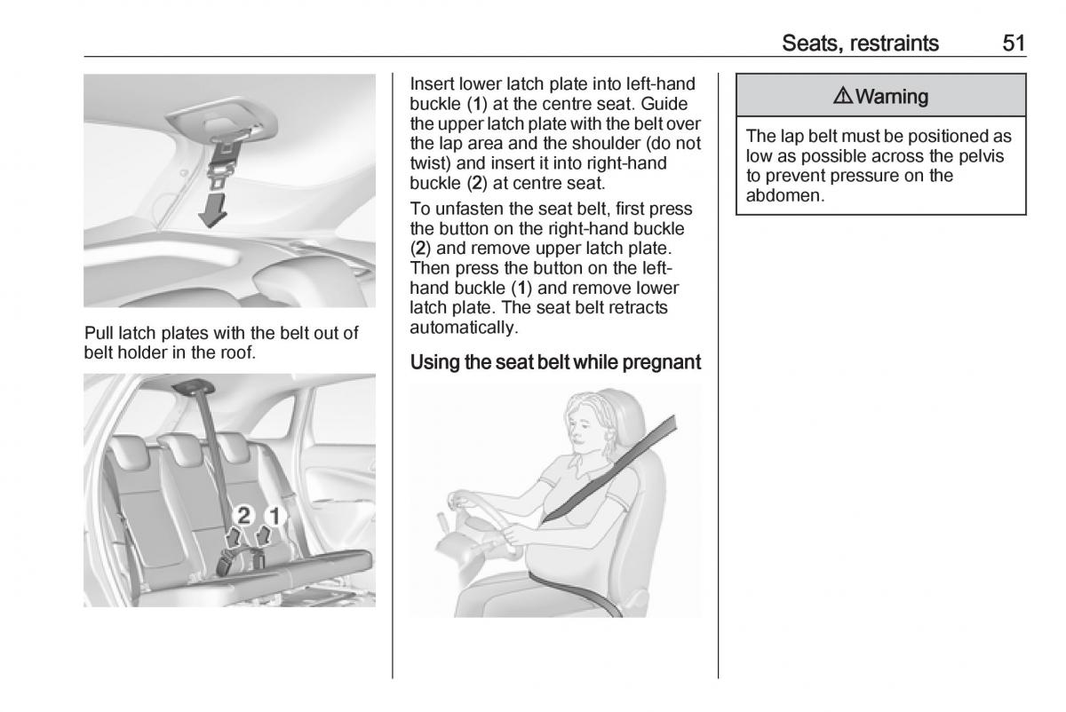 Opel Crossland X owners manual / page 53