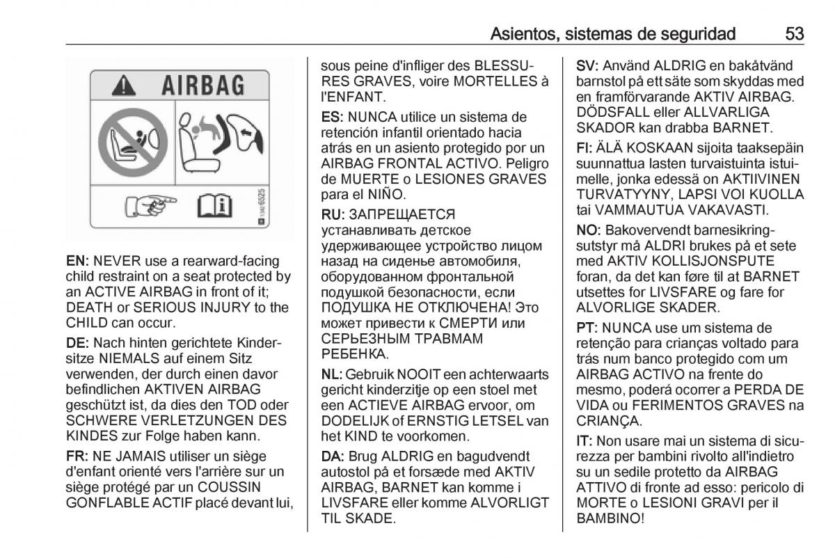 Opel Crossland X manual del propietario / page 55