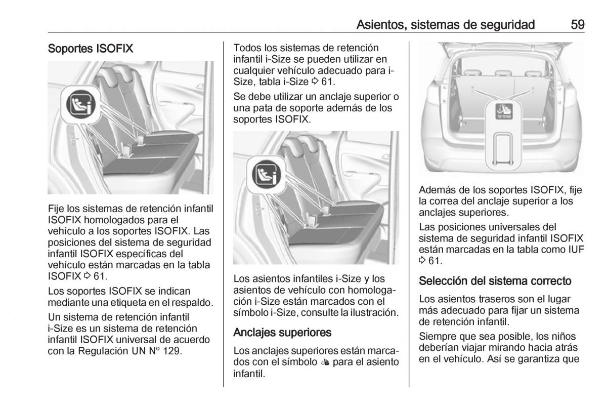 Opel Crossland X manual del propietario / page 61