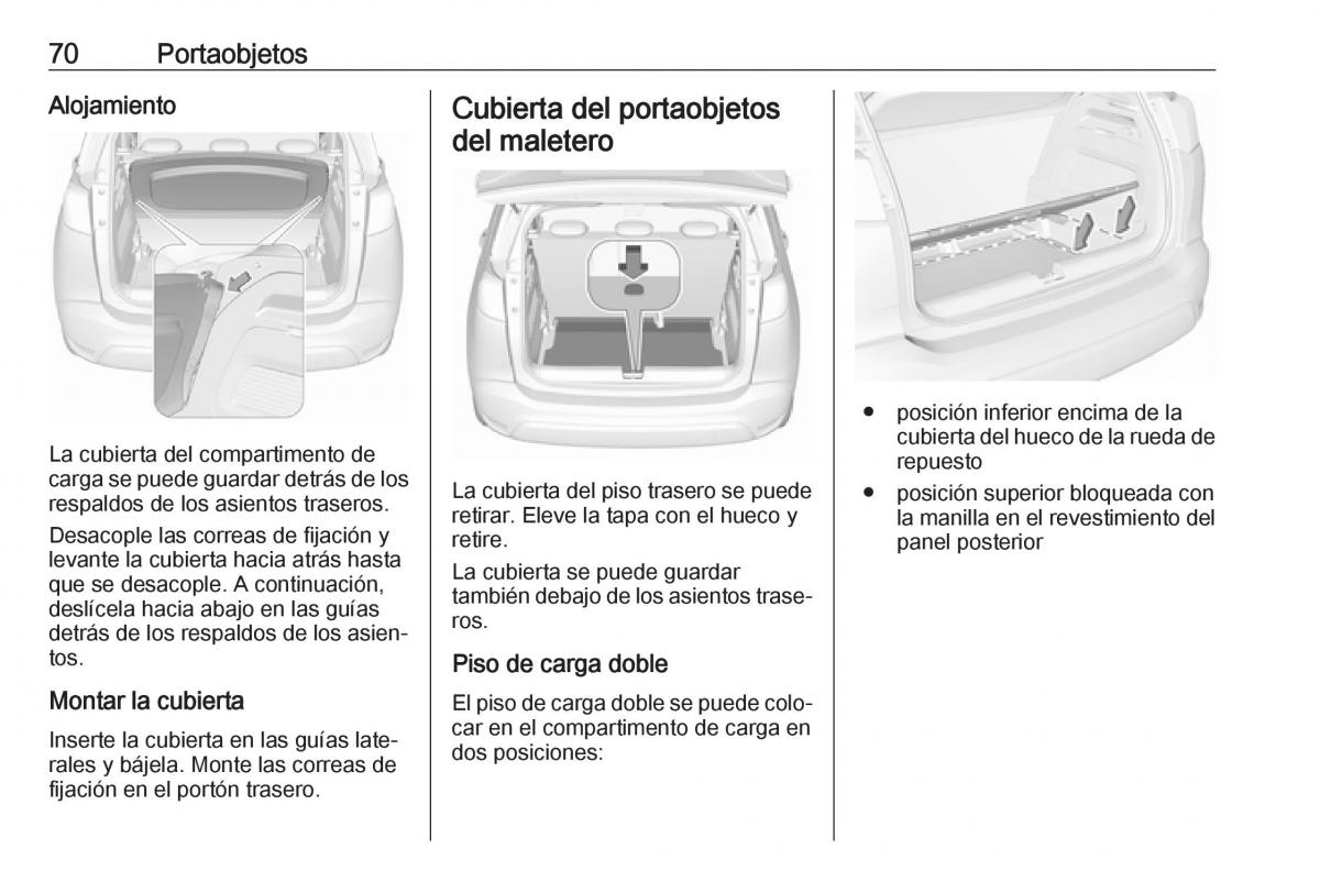 Opel Crossland X manual del propietario / page 72