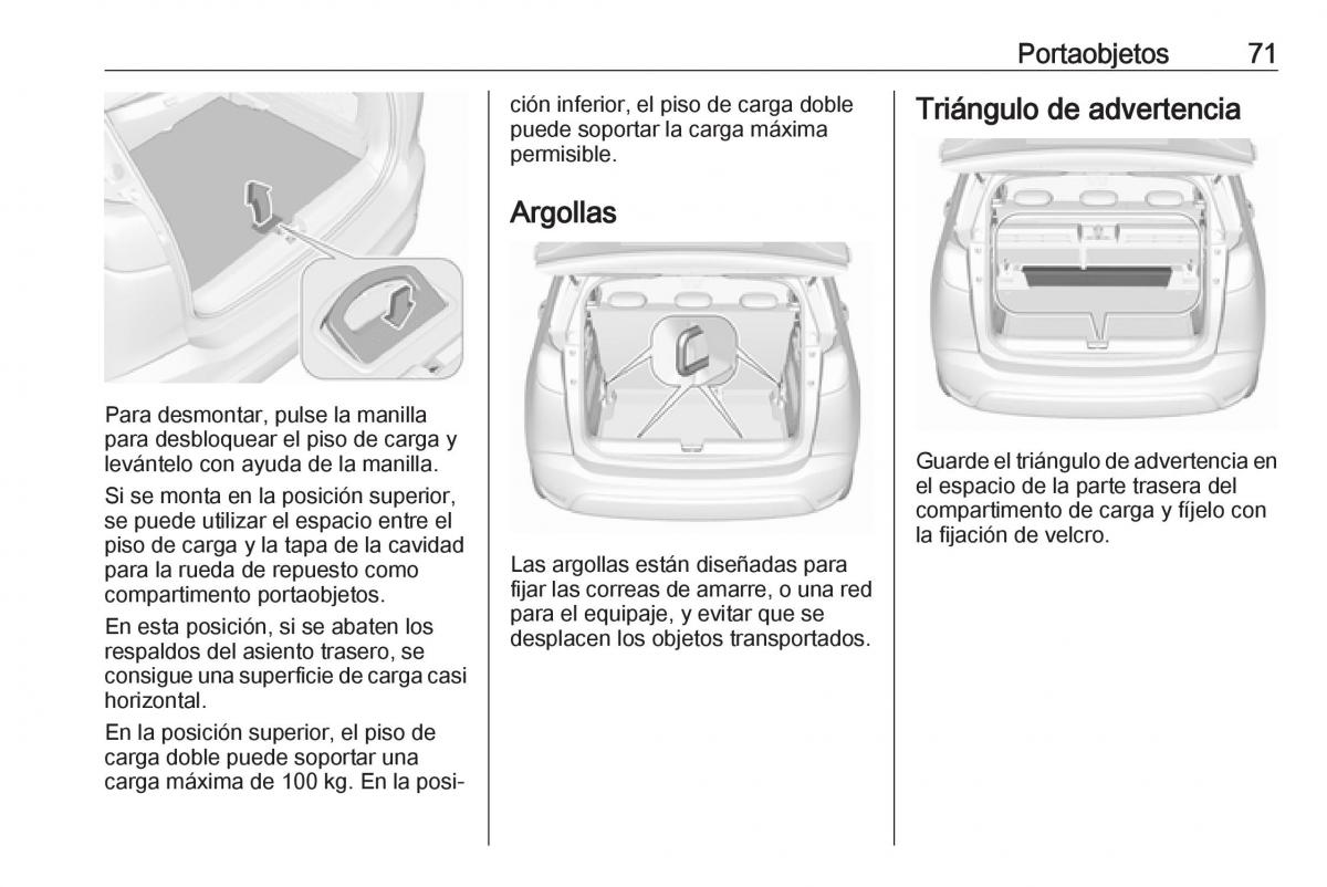 Opel Crossland X manual del propietario / page 73