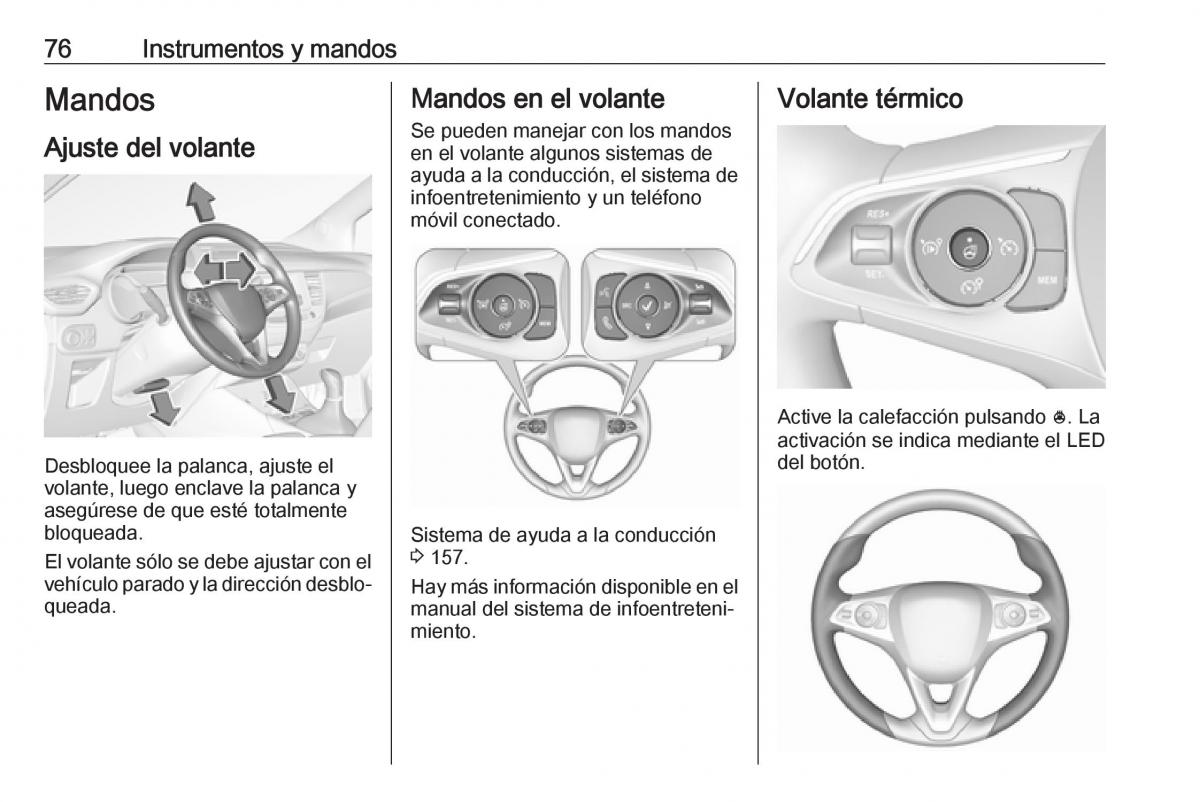 Opel Crossland X manual del propietario / page 78