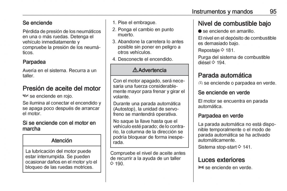 Opel Crossland X manual del propietario / page 97