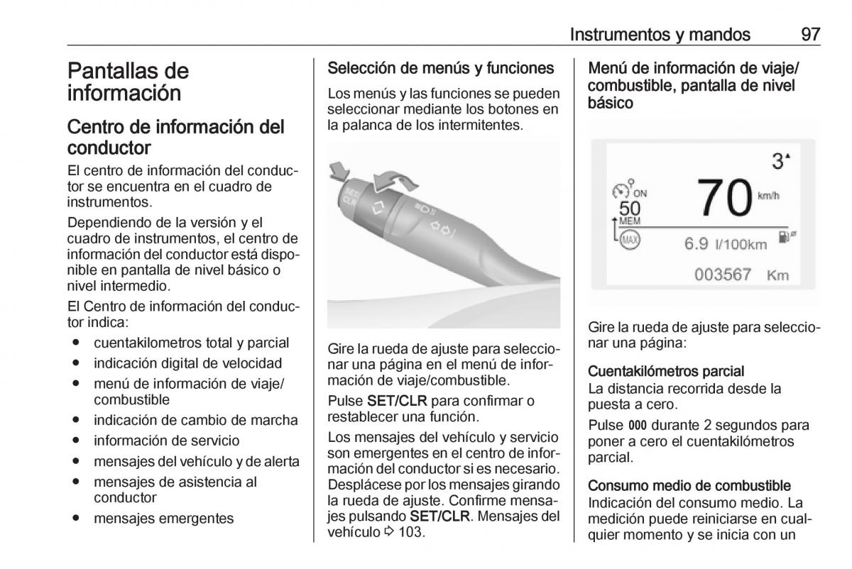 Opel Crossland X manual del propietario / page 99