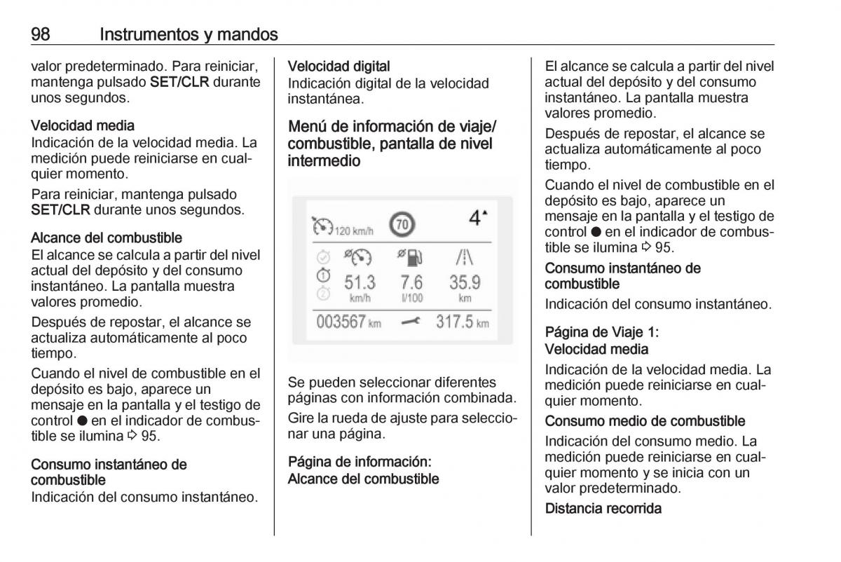 Opel Crossland X manual del propietario / page 100