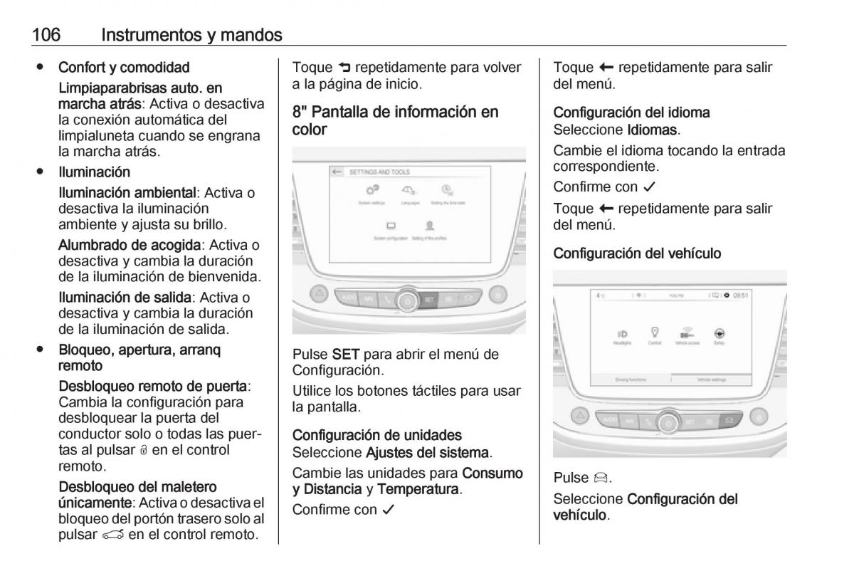 Opel Crossland X manual del propietario / page 108