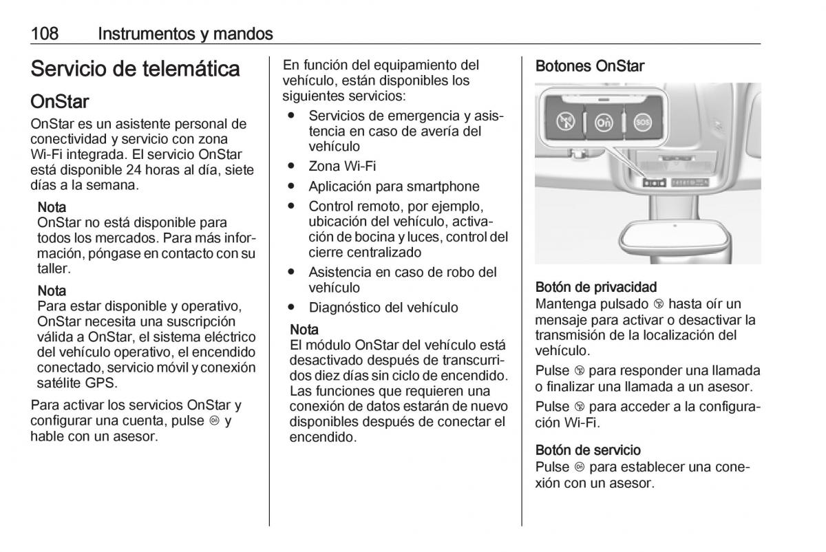 Opel Crossland X manual del propietario / page 110