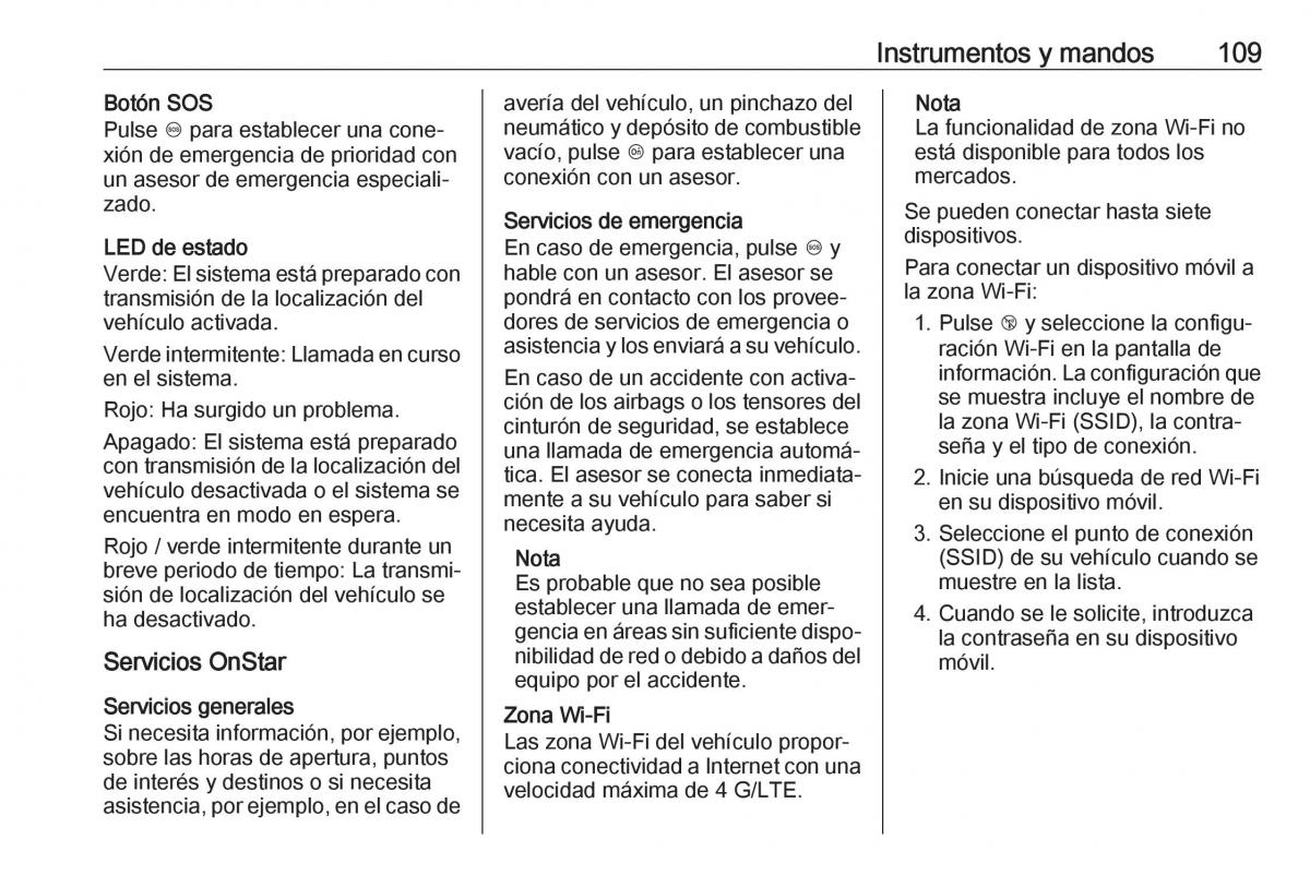 Opel Crossland X manual del propietario / page 111