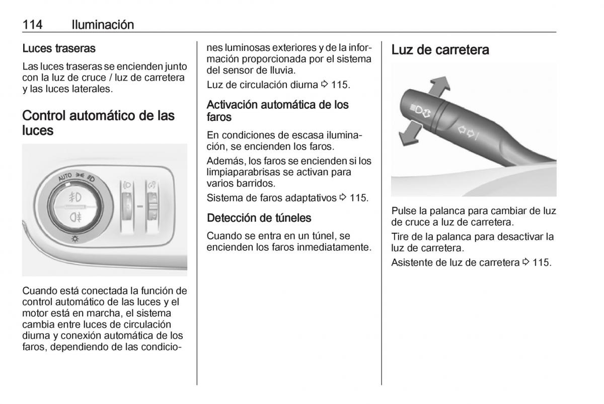 Opel Crossland X manual del propietario / page 116