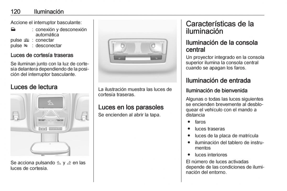 Opel Crossland X manual del propietario / page 122