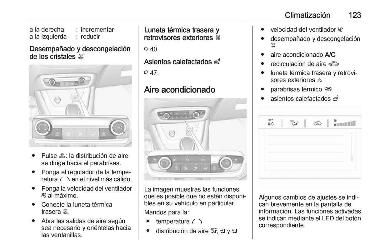 Opel Crossland X manual del propietario / page 125