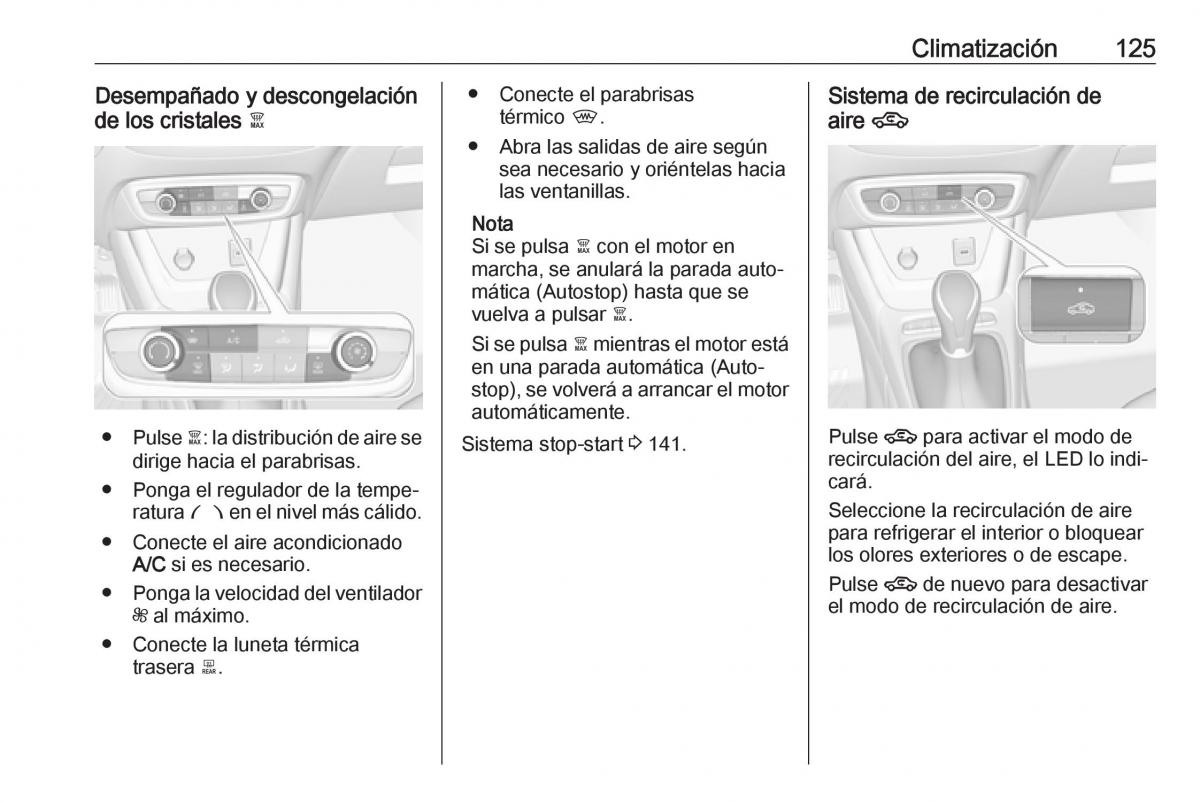 Opel Crossland X manual del propietario / page 127