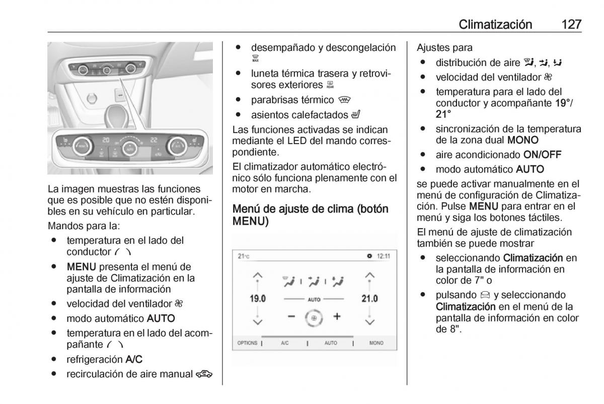 Opel Crossland X manual del propietario / page 129