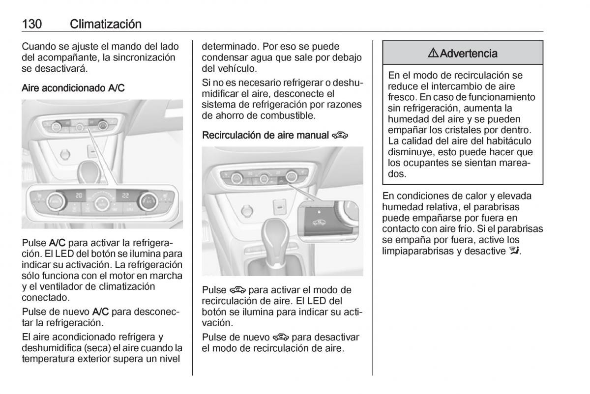 Opel Crossland X manual del propietario / page 132