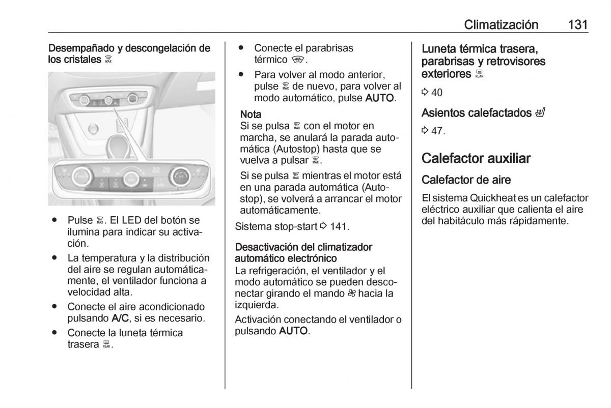 Opel Crossland X manual del propietario / page 133