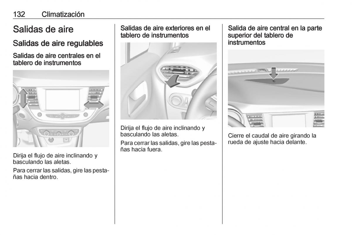 Opel Crossland X manual del propietario / page 134