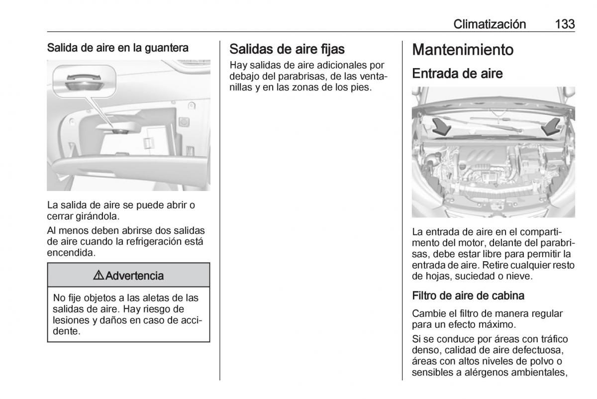 Opel Crossland X manual del propietario / page 135