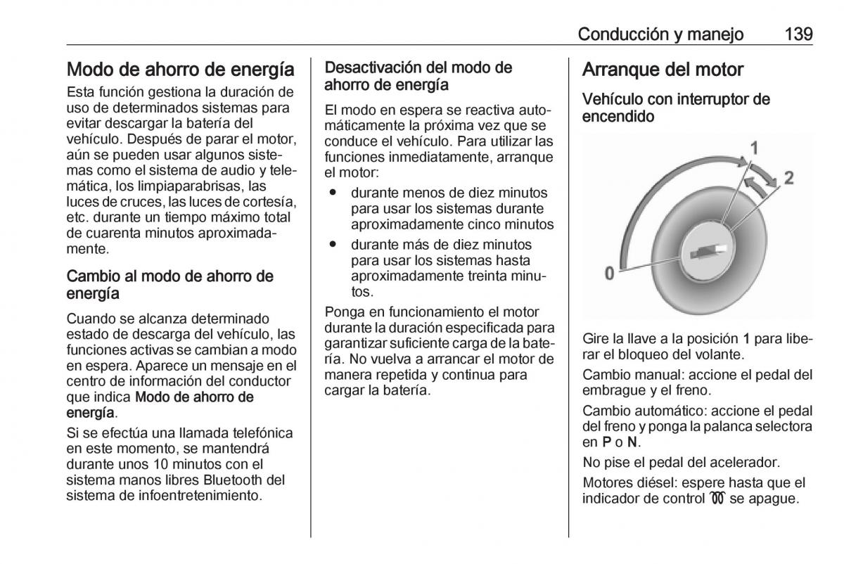 Opel Crossland X manual del propietario / page 141