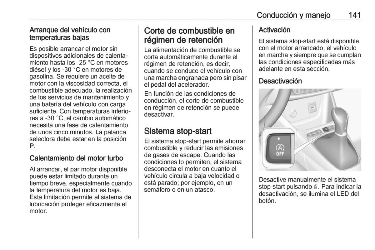 Opel Crossland X manual del propietario / page 143