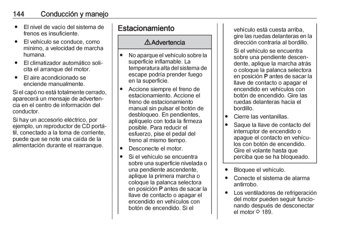 Opel Crossland X manual del propietario / page 146