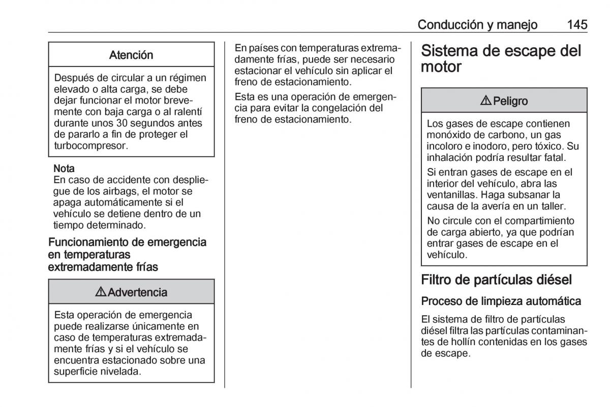 Opel Crossland X manual del propietario / page 147