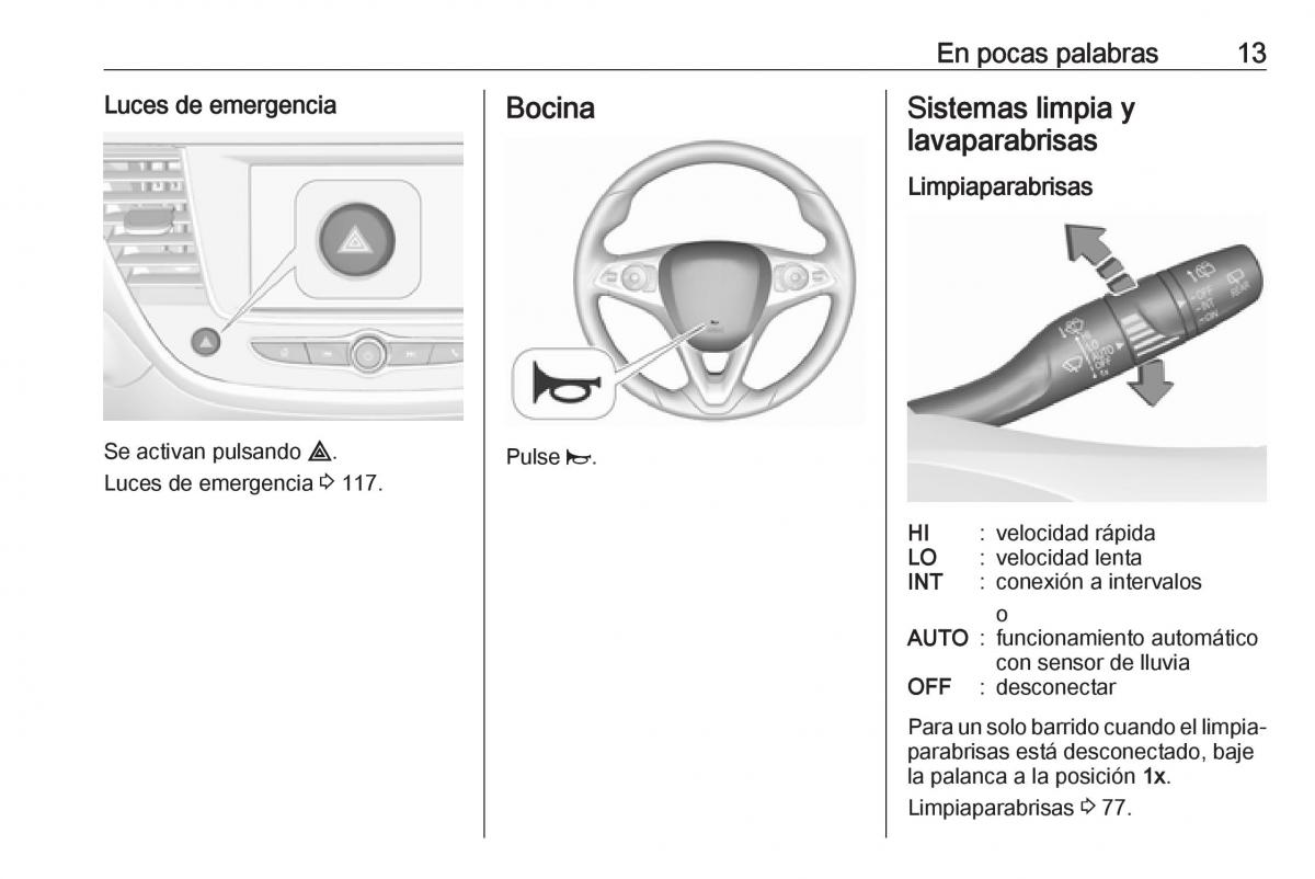 Opel Crossland X manual del propietario / page 15