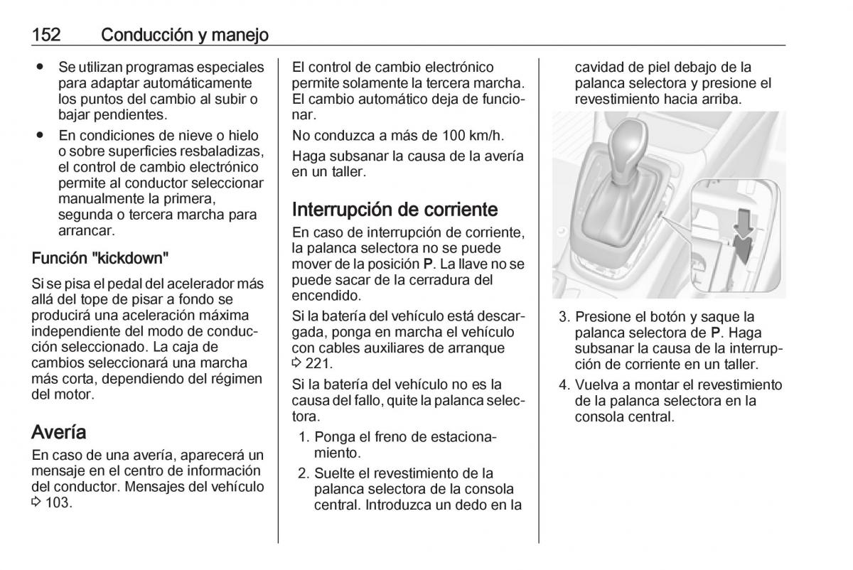 Opel Crossland X manual del propietario / page 154