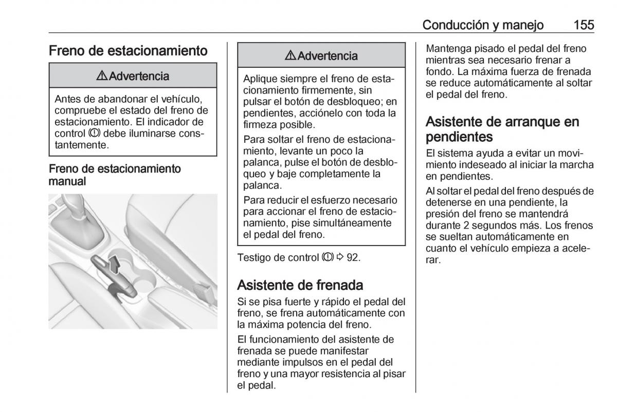 Opel Crossland X manual del propietario / page 157