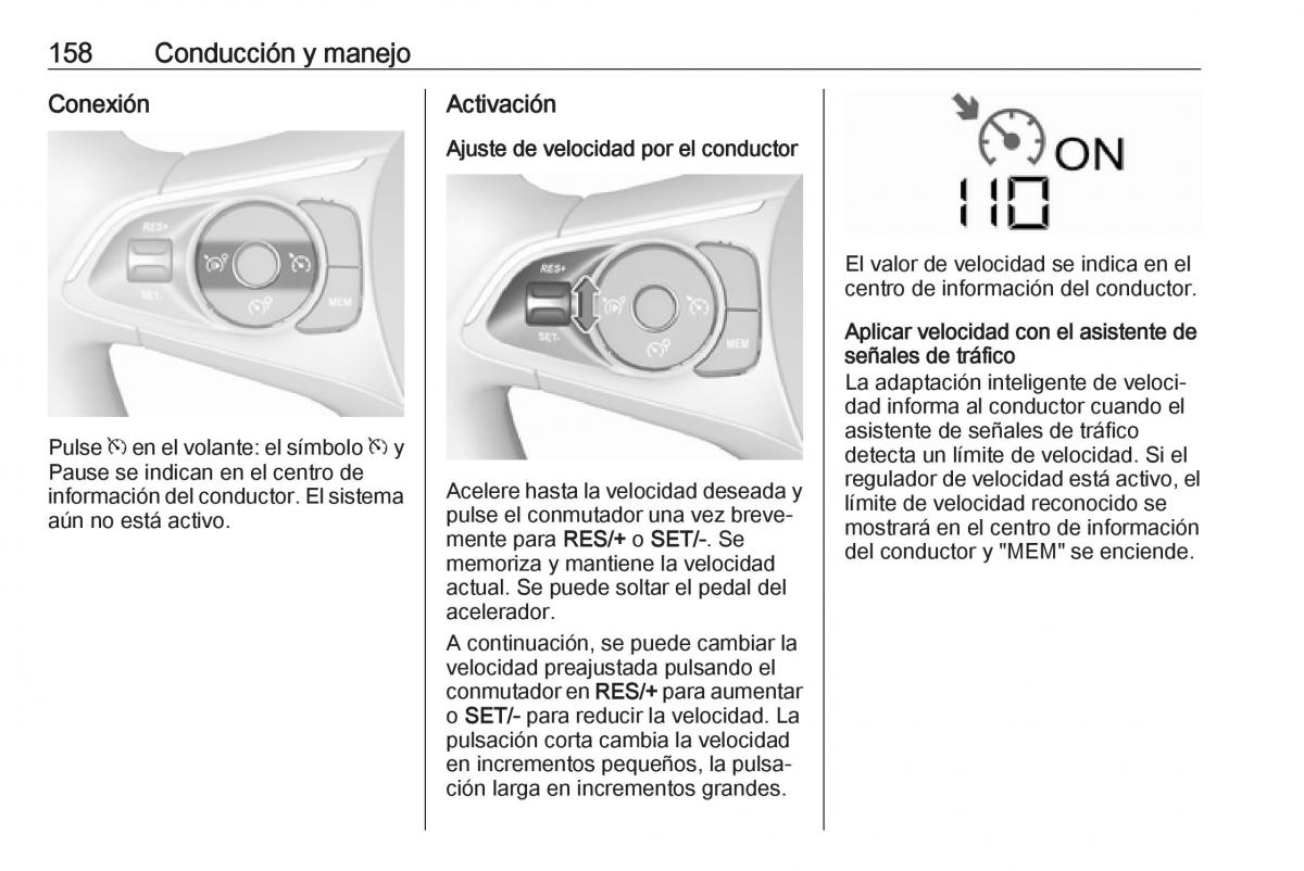 Opel Crossland X manual del propietario / page 160