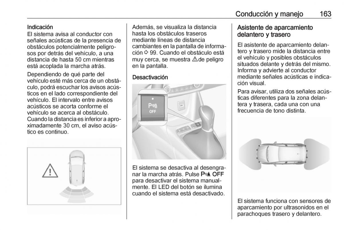 Opel Crossland X manual del propietario / page 165