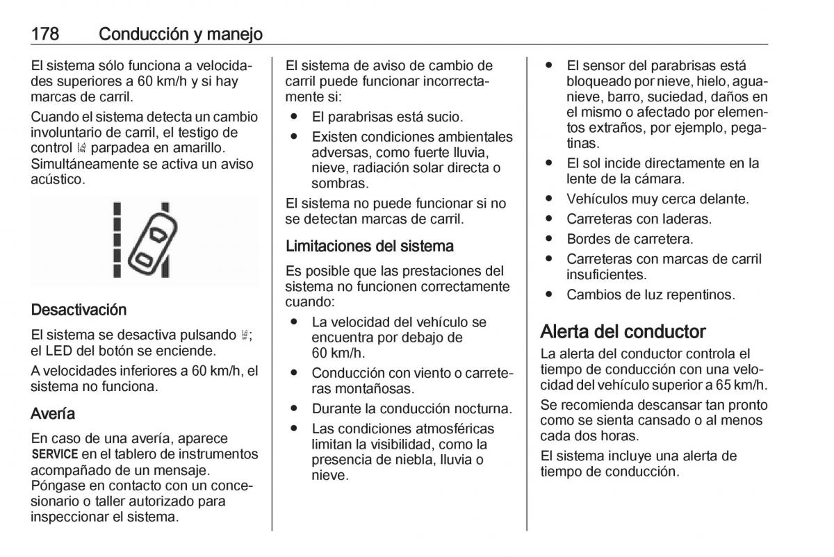 Opel Crossland X manual del propietario / page 180