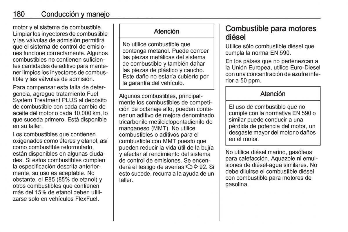 Opel Crossland X manual del propietario / page 182