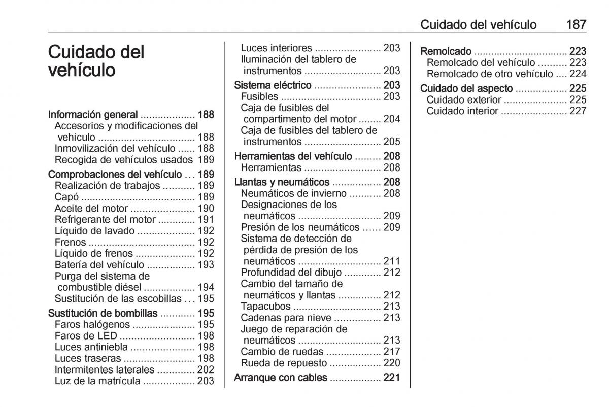 Opel Crossland X manual del propietario / page 189