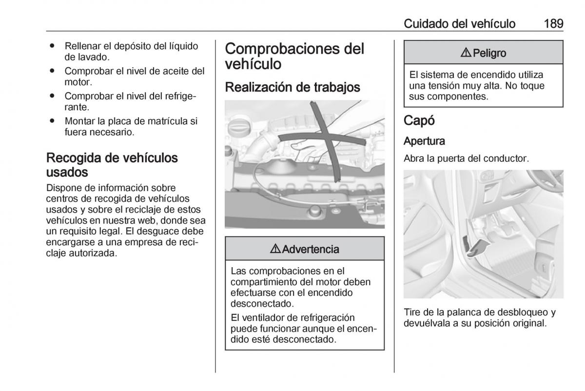 Opel Crossland X manual del propietario / page 191