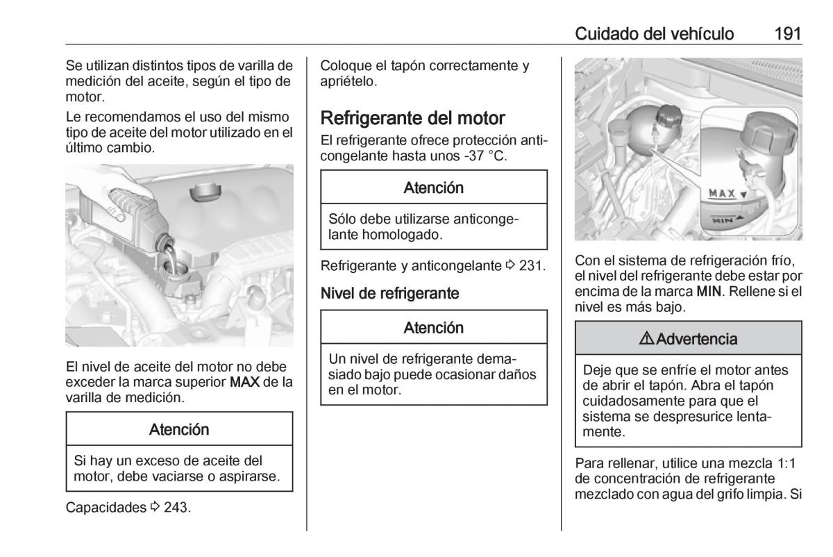 Opel Crossland X manual del propietario / page 193