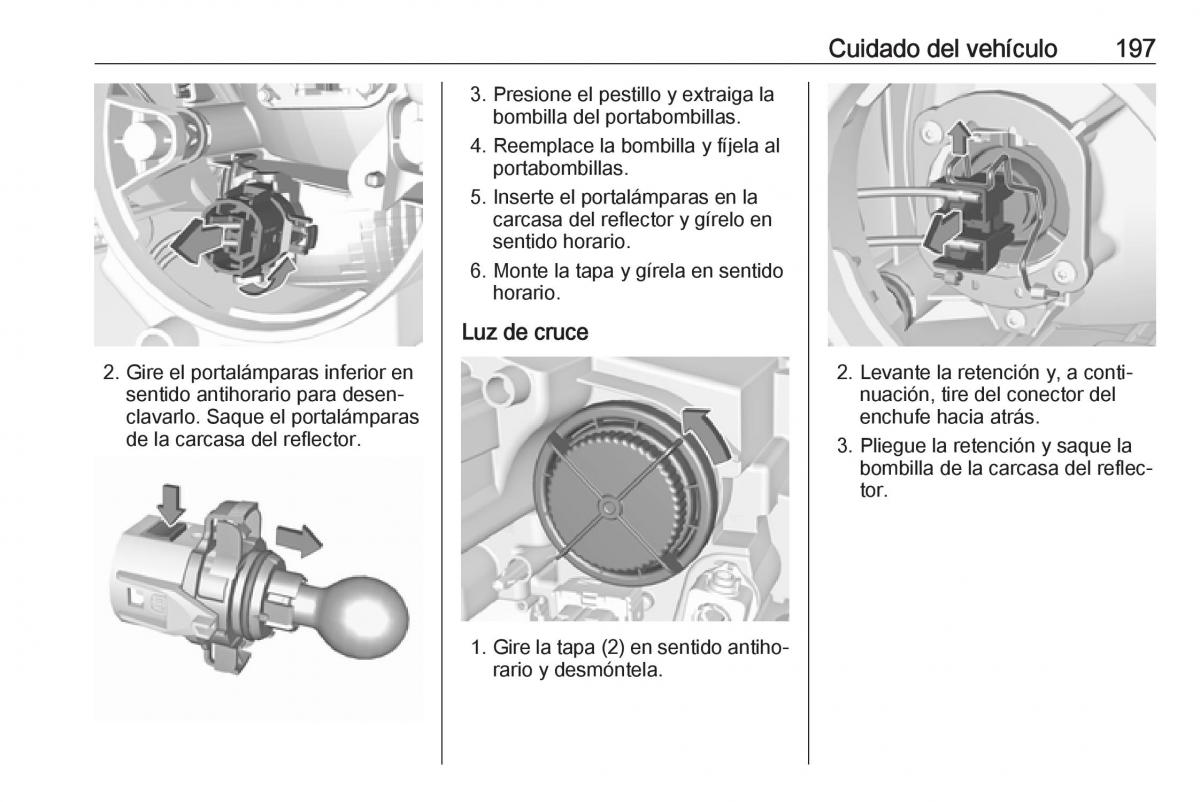 Opel Crossland X manual del propietario / page 199