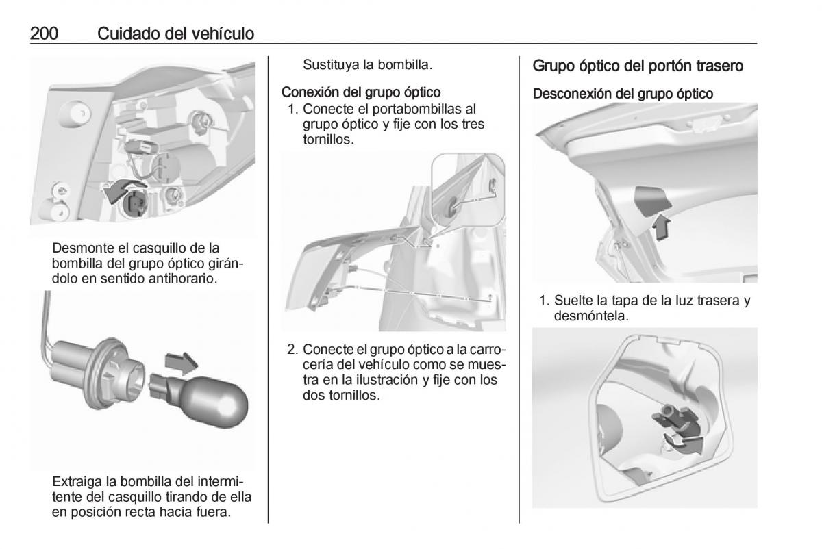 Opel Crossland X manual del propietario / page 202