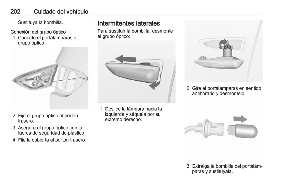 Opel Crossland X manual del propietario / page 204