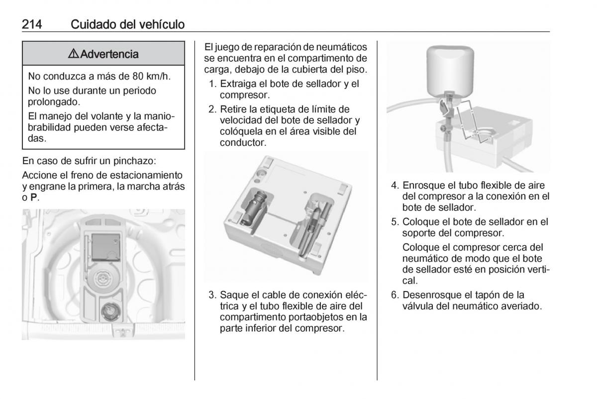 Opel Crossland X manual del propietario / page 216