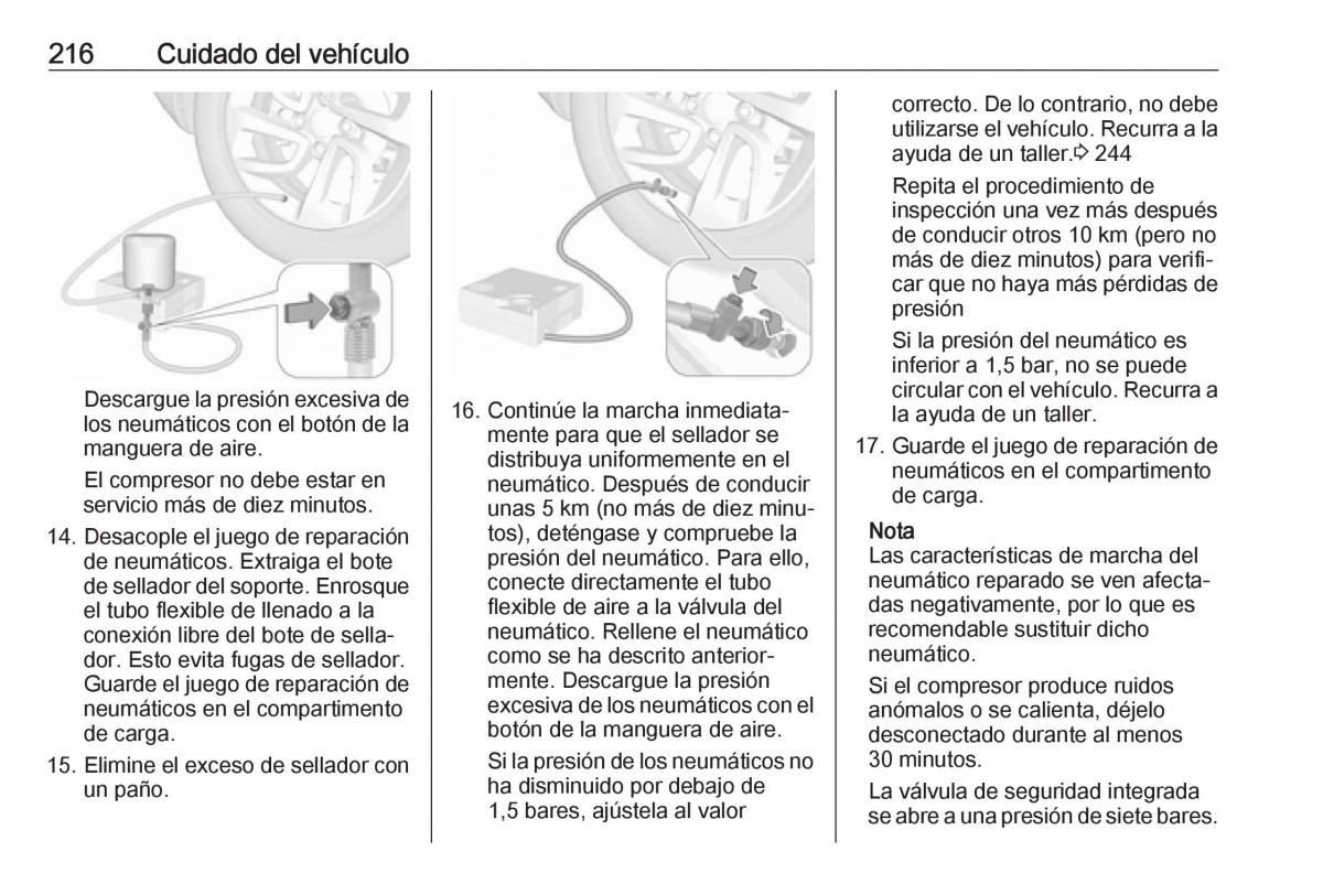 Opel Crossland X manual del propietario / page 218