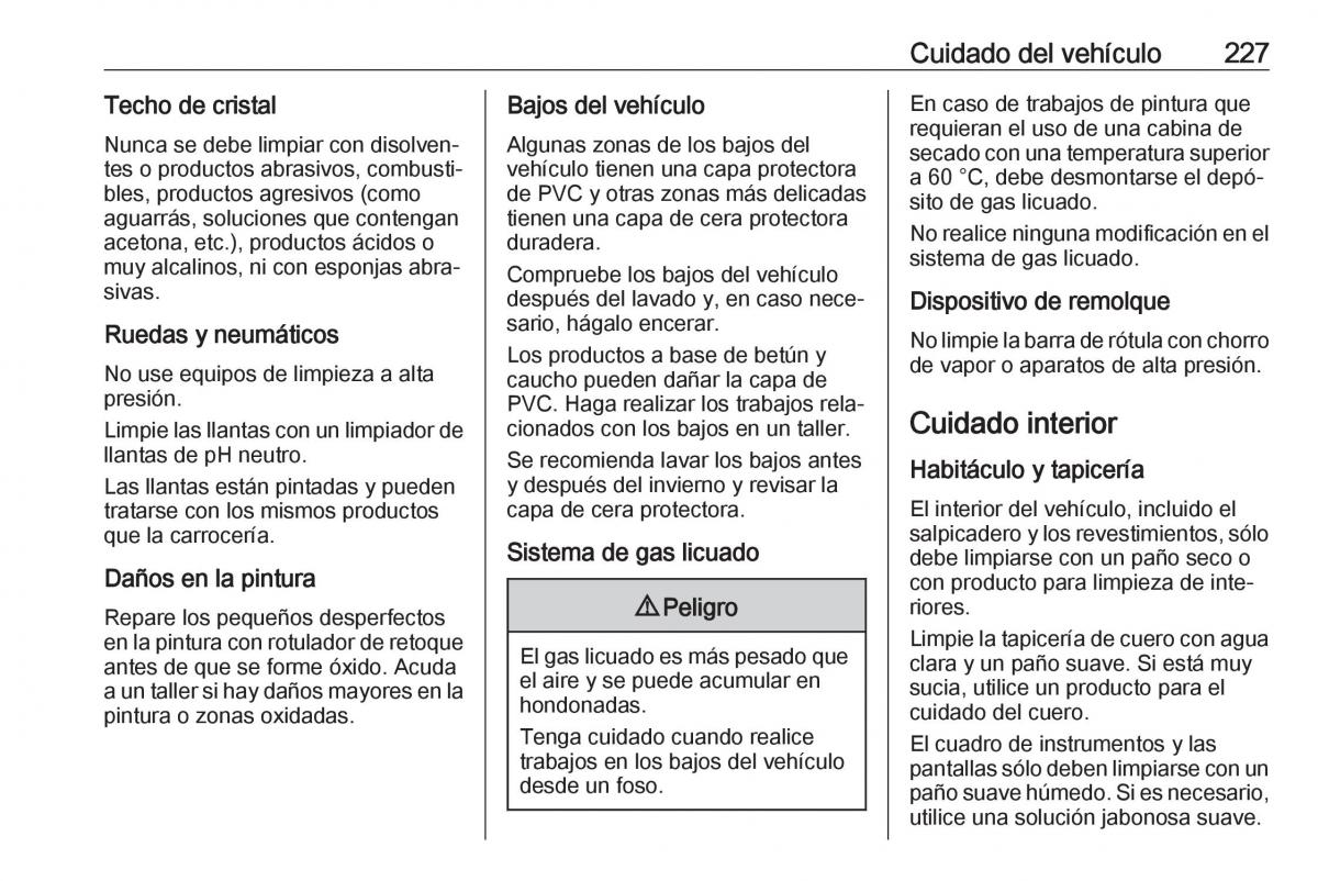 Opel Crossland X manual del propietario / page 229