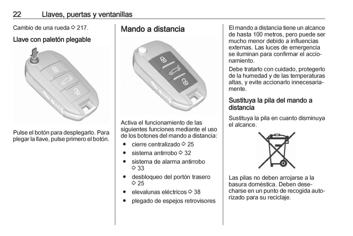 Opel Crossland X manual del propietario / page 24