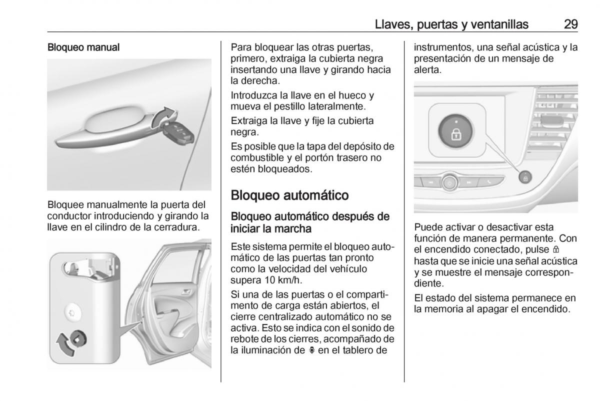 Opel Crossland X manual del propietario / page 31