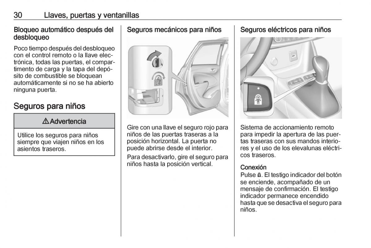 Opel Crossland X manual del propietario / page 32